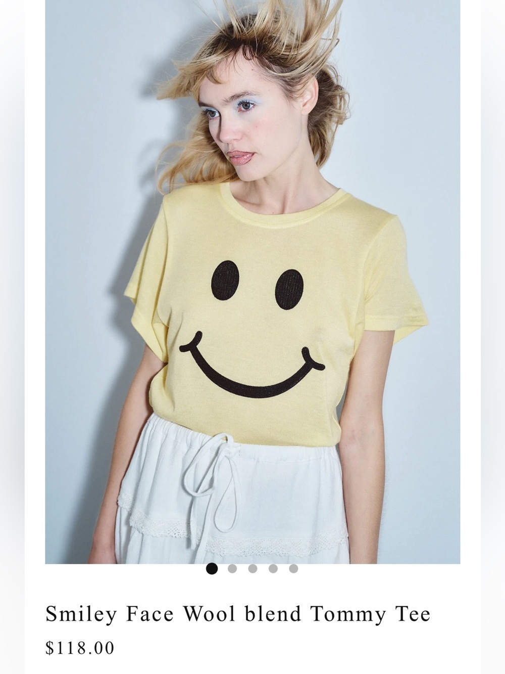 Fashion Brand Company Yellow Smiley Face Tee